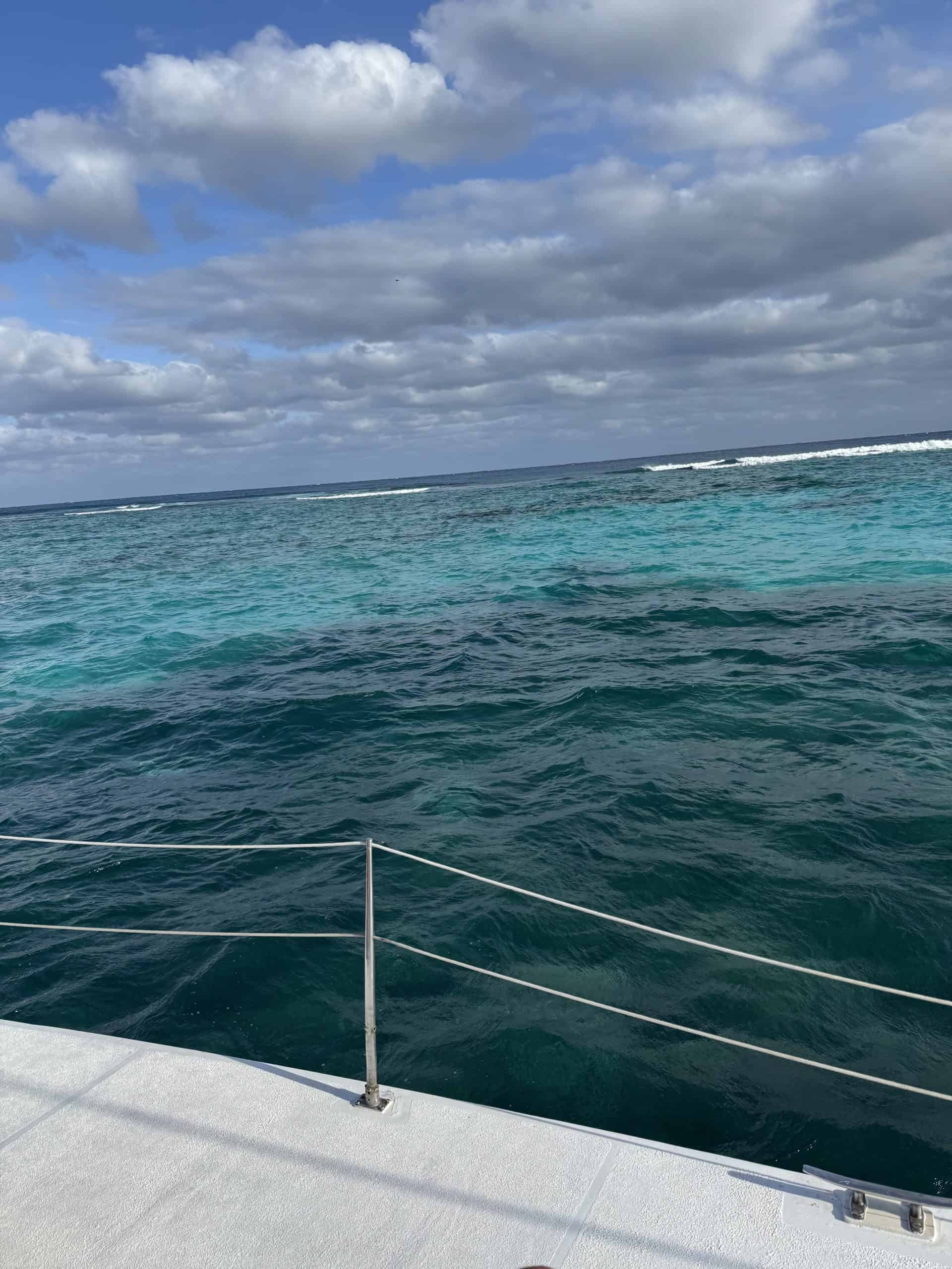 Catamaran view from Maroma Beach