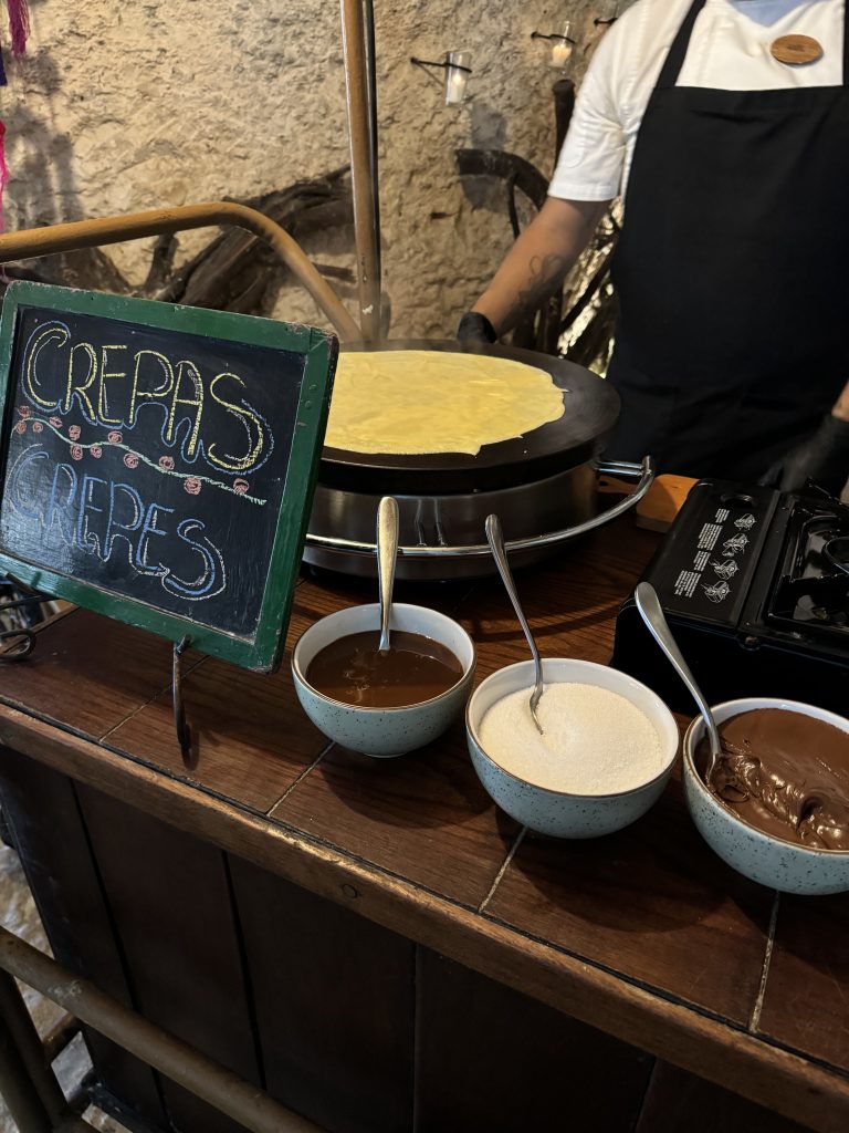 Xcaret Sunday Brunch crepe station