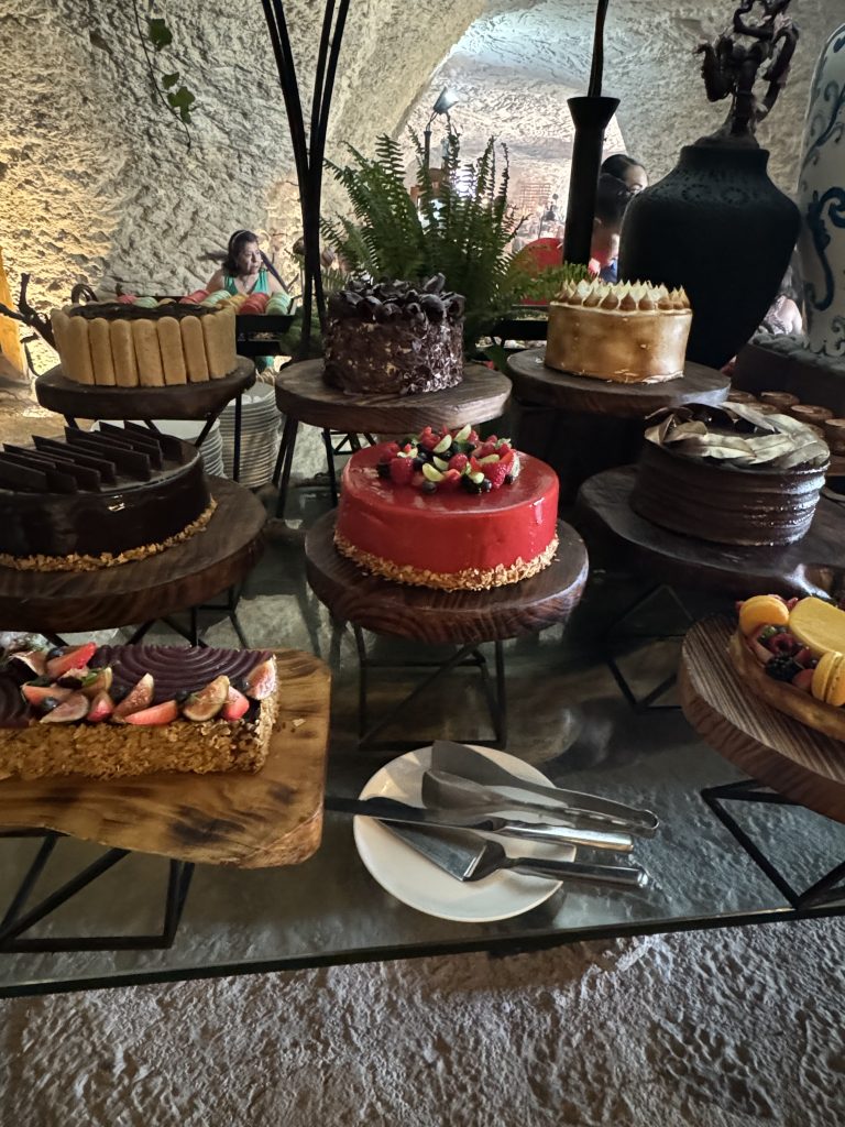 Xcaret Sunday Brunch dessert display