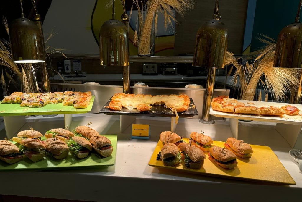 Pizza and sandwich section at Le Spatula