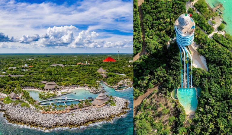 Panoramic shots of Xcaret Park and Xel-ha