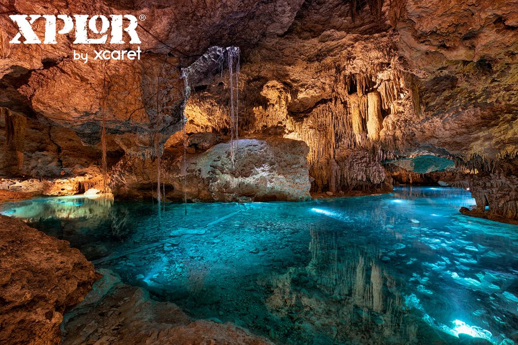 Underground caves at Xplor