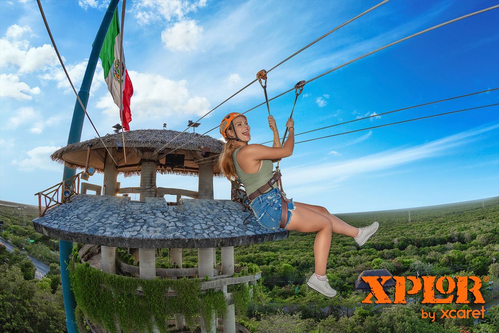 Zip line at Xplor Park